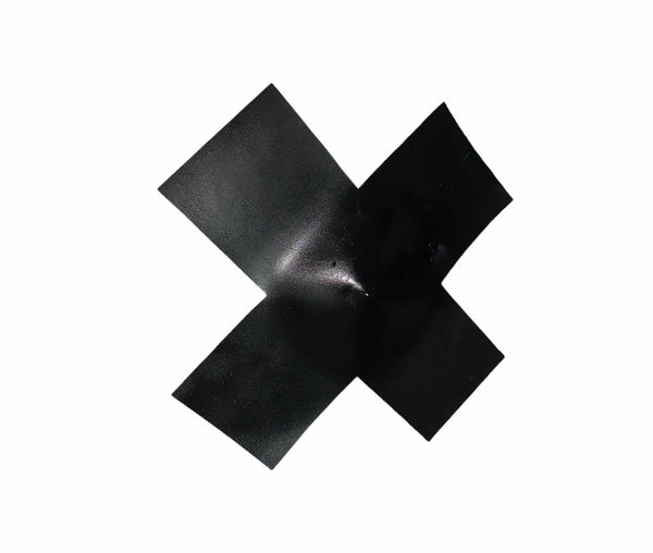 Latex Cross pasties (a pair).