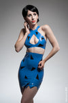 Latex Flintstone Bra top.