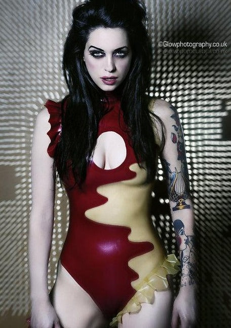 Latex Twilight bodysuit.