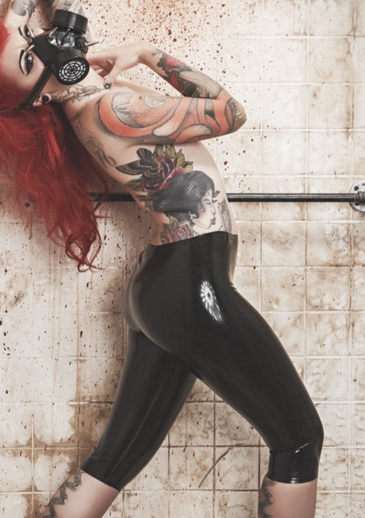 Latex Leggings Knee length.